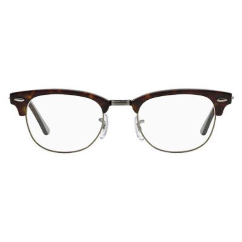 Ray-ban 0RX5154 Eyeglasses Unisex Dark Havana Square 51mm