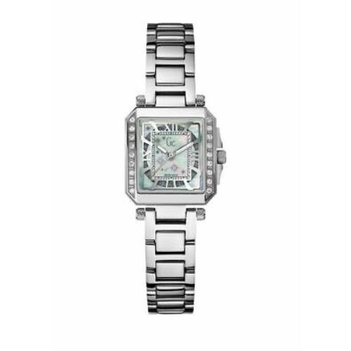 Guess GC Collection Women`s SS 20 Diamond Mother of Pearl Watch A51103L1