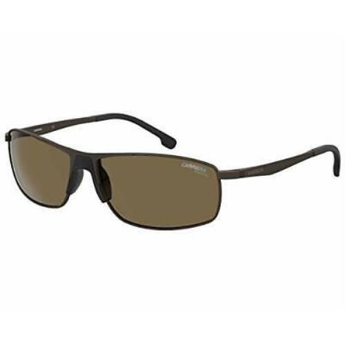 Carrera Men`s 8039/S Rectangular Sunglasses Brown/polarized Bronze 60mm 15mm