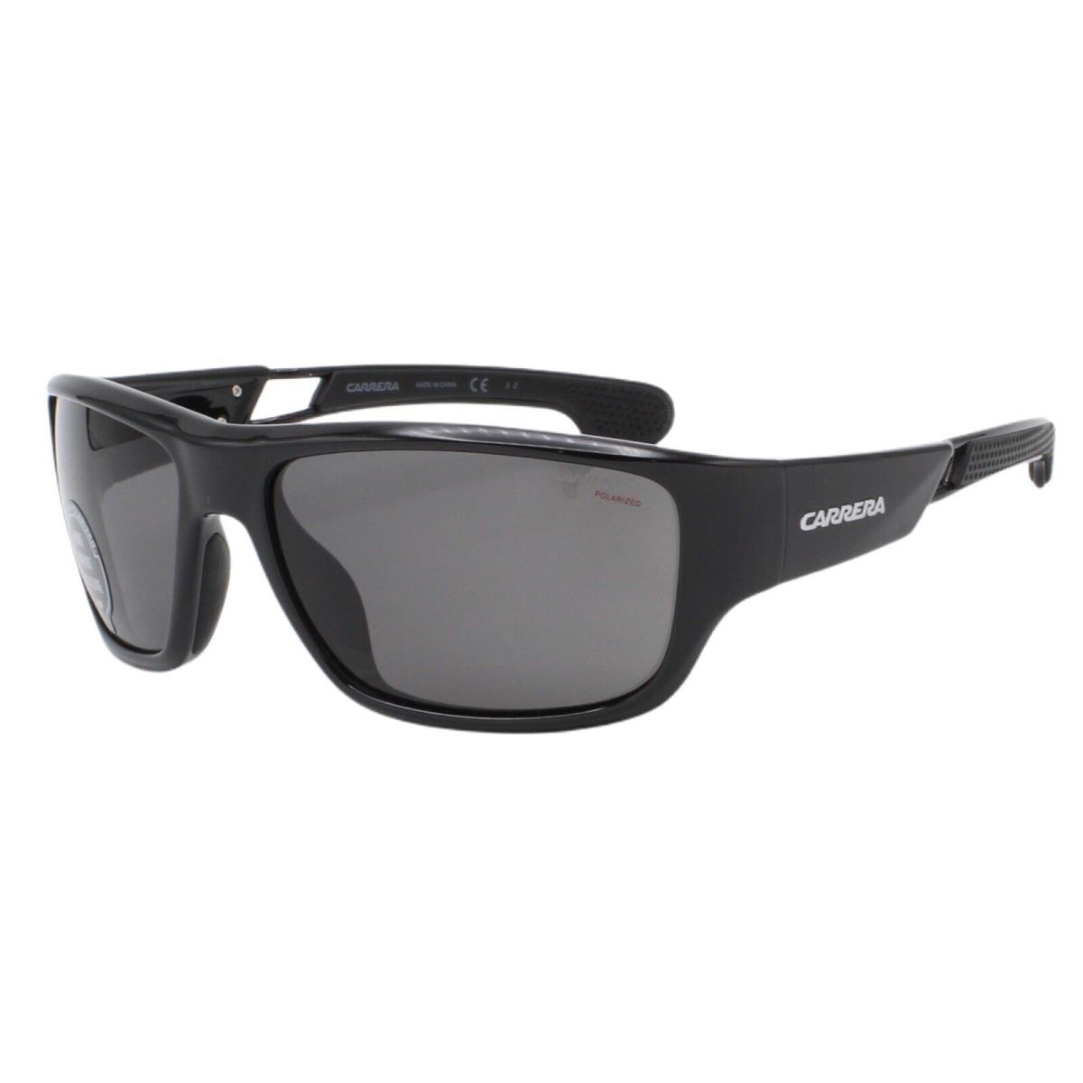Carrera 4008/S 807 Black Polarized Gray Wrap Men s Sports Sunglasses 60-16-125