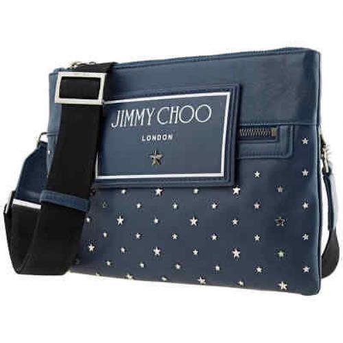 Jimmy Choo Kimi Star Studded Crossbody Bag 192 Kimi Uxi Indigo/silver