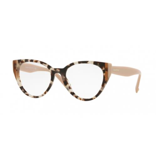 Valentino VA3030 5002 Havana Brown Crystal Eyeglasses 53-18-140 Optical Fraem
