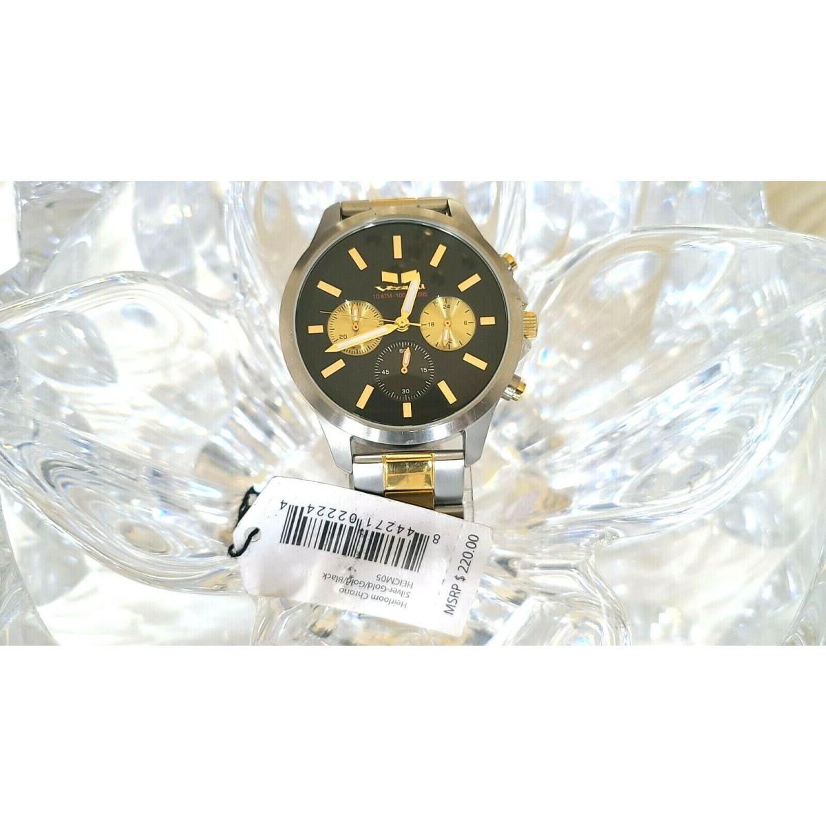 Vestal Men`s Heirloom Chronograph Two-tone Quartz Watch D56