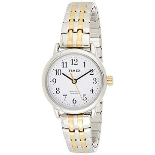 Timex Women`s T2P298 Easy Reader 25mm Dress Two-tone Stainless Steel