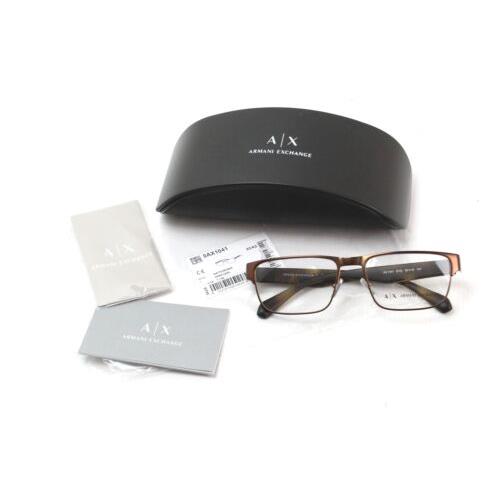 Armani Exchange AX1041 6115 Matte Brown Eyeglasses Frames 56 18 140