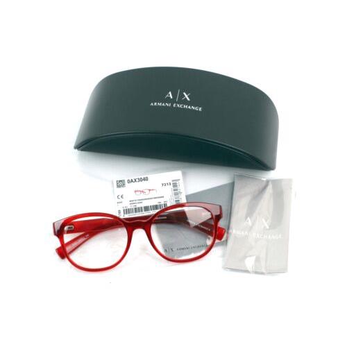 Armani Exchange AX3040 8209 Watermelon Eyeglasses Frames 53 17 140