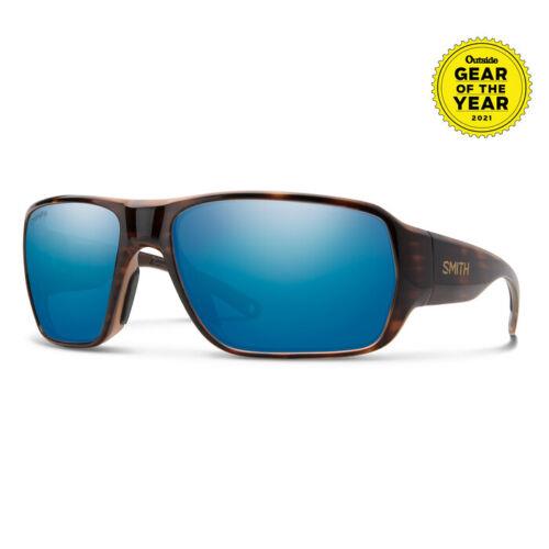 Smith Castaway Sunglasses - Chromapop Glass Polarized Blue Mirror - Tortoise