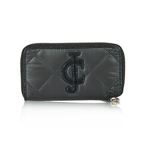 Juicy Couture Black Hollywood Hideaway Continental Zipper Wallet