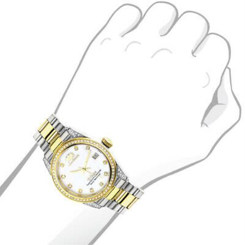 Bvlgari Ladies Luxurman Tribeca Two Tone Gold Plated Diamond Watch 1.5Ct
