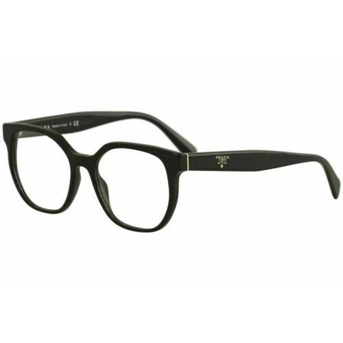 Prada Women`s Eyeglasses VPR02U VPR/02/U 1AB/1O1 Black Optical Frame 52mm