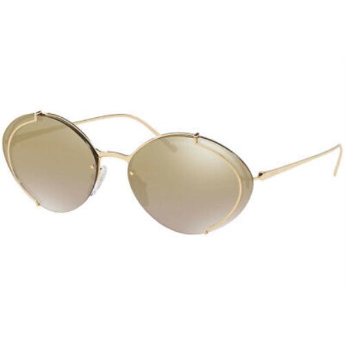 Prada PR60US 5AK2G2 Sunglasses Gold/brown Gradient 63 mm