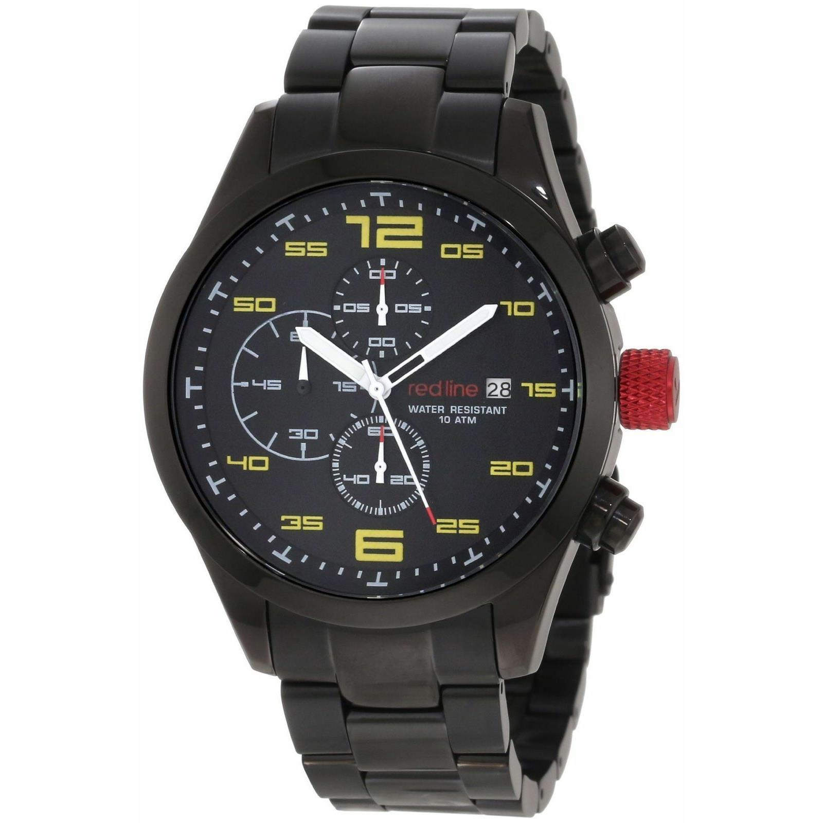 Red Line Men`s 50042-BB-11YL Stealth Chronograph Black Watch