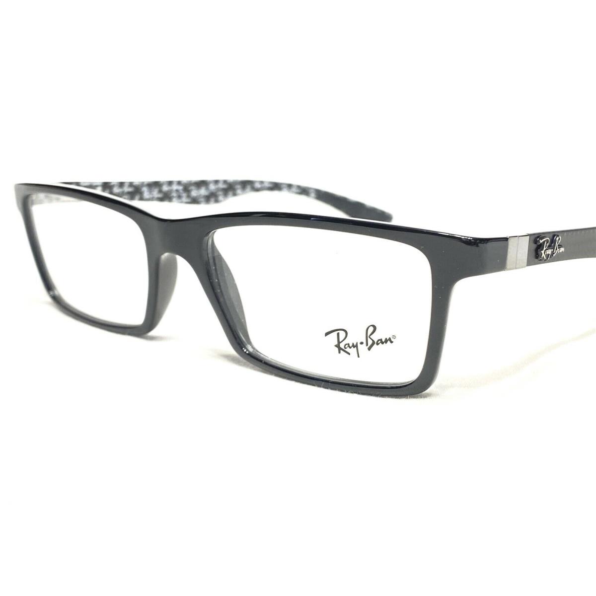 Ray-ban Ray Ban Tech RB8901 5610 Mens Black/brown Carbon Fiber Eyeglasses Frames 53