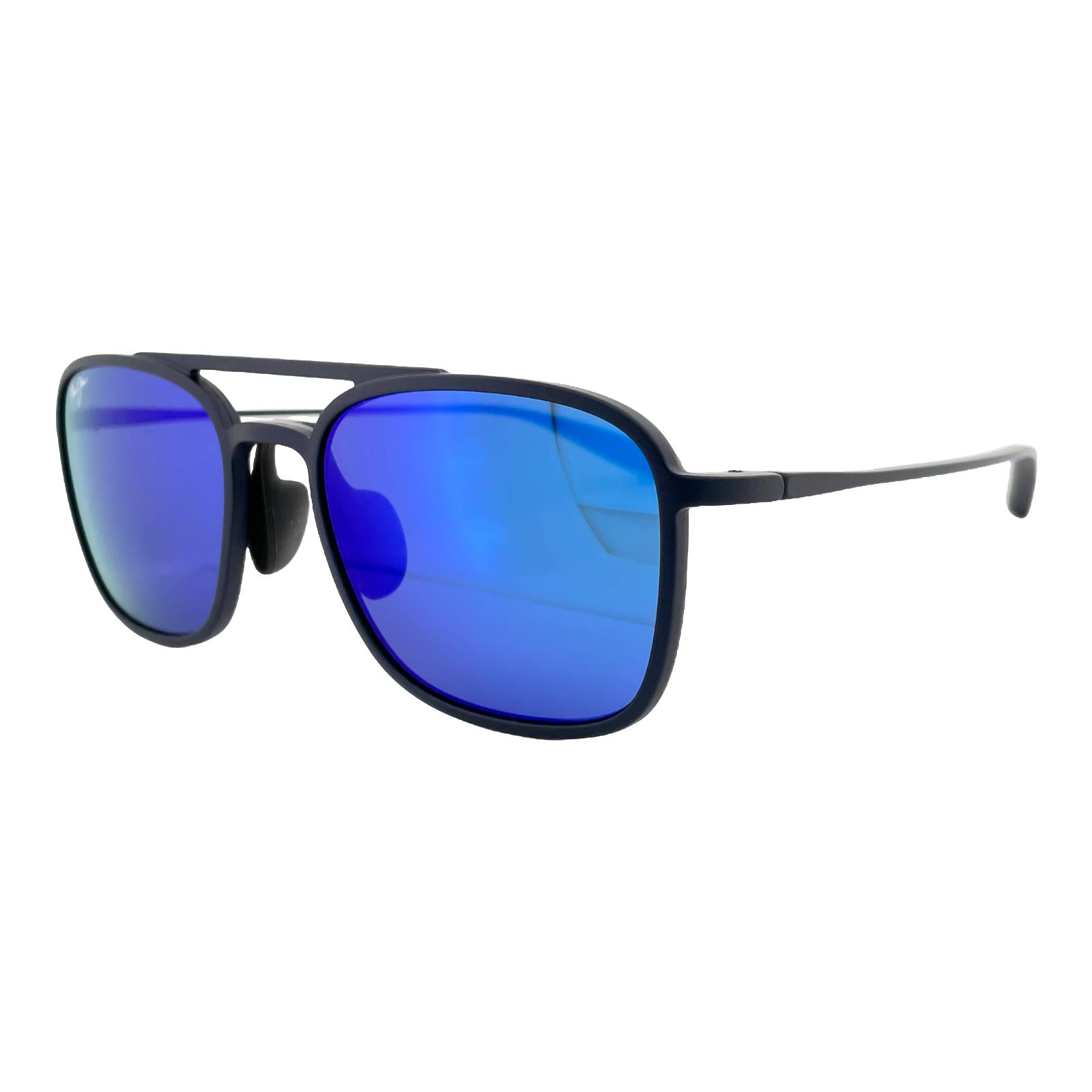 Maui Jim Men`s Sunglasses Keokea B447-03M Matte Blue Frame Blue Polarized Lens