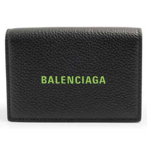 Balenciaga Men`s Logo-print Tri-fold Wallet 594312 1IZI3 1063
