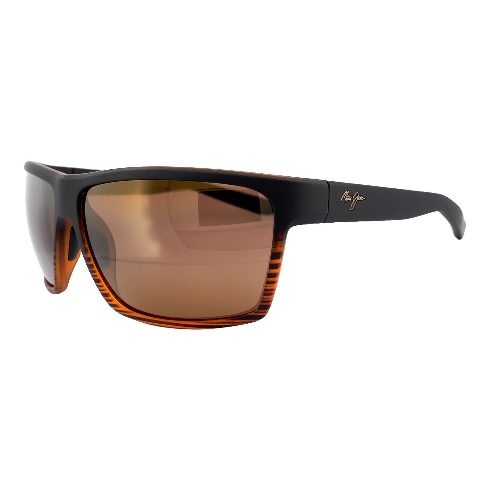Maui Jim Sunglasses Alenuihaha H839-25C Matte Black Frame Bronze Polarized Lens