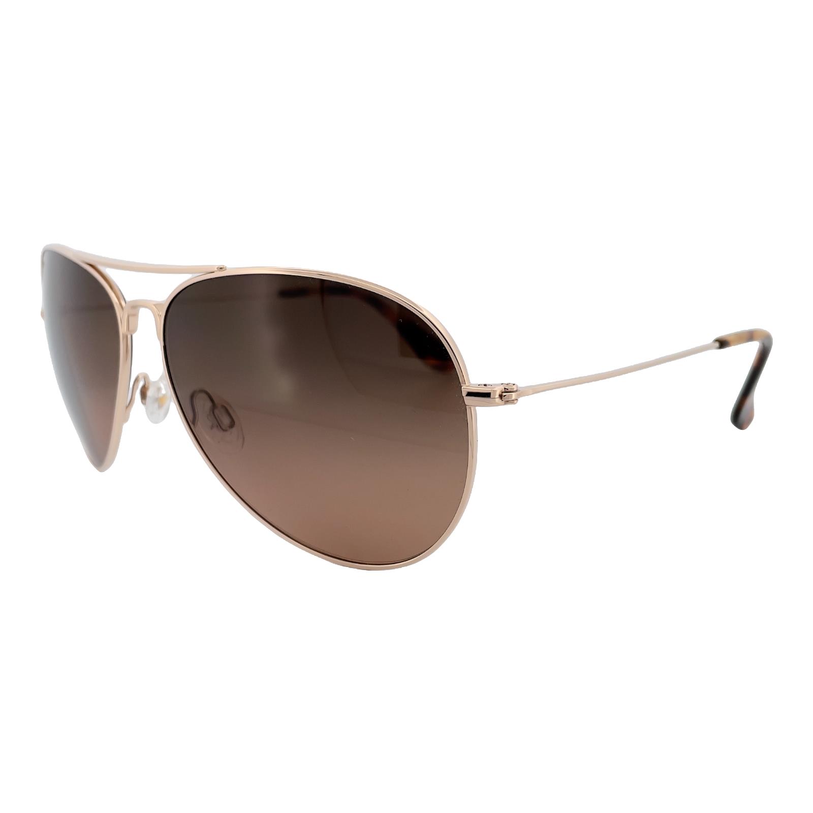Maui Jim Men Sunglasses Mavericks HS264-16 Titanium Gold Bronze Polarized Lens