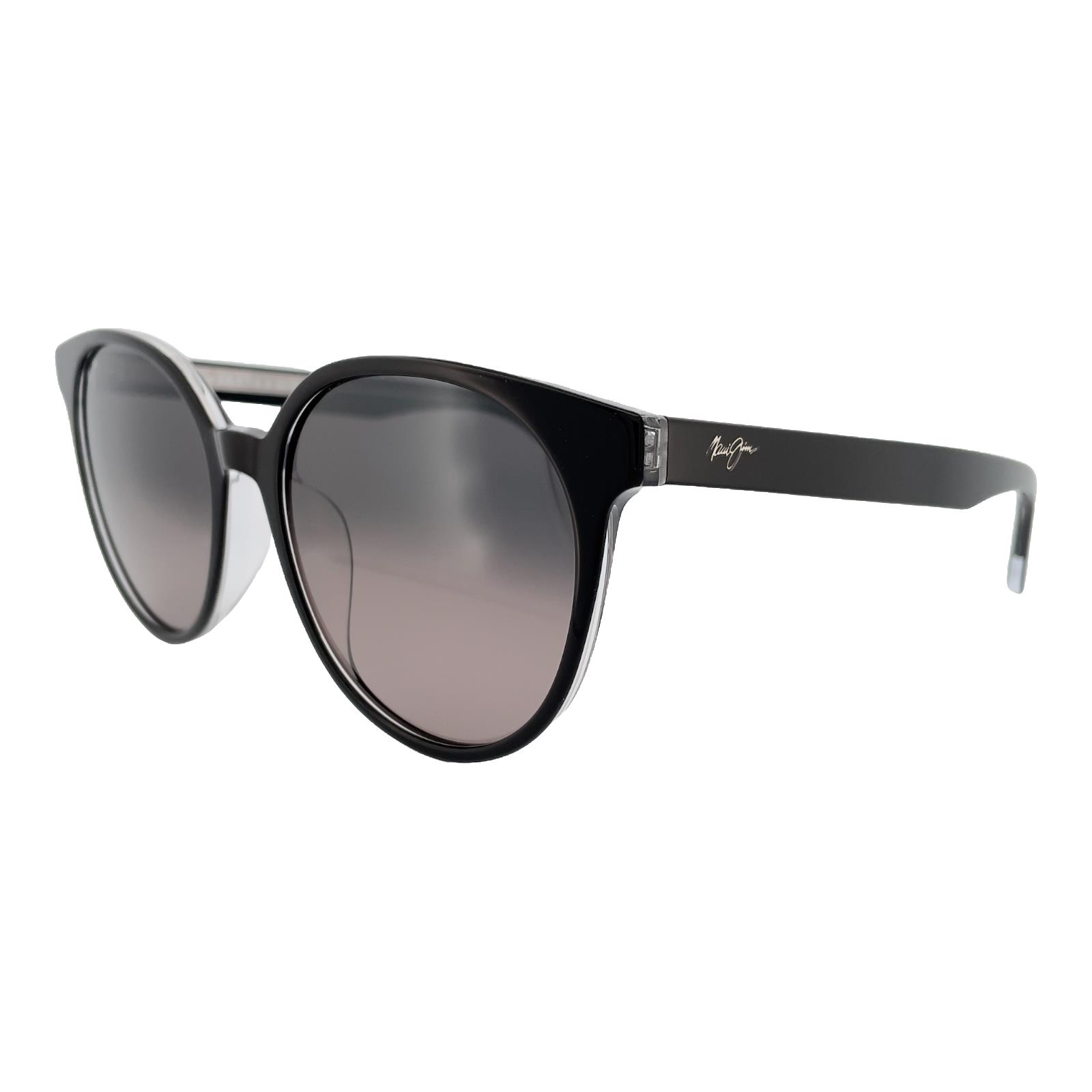 Maui Jim Sunglasses Mehana GS866-02 Black Crystal Frame Grey Gradient Polarized