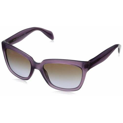 Prada Square Women`s Sunglasses SPR07P MAVP1 Violet / Gradient Lens
