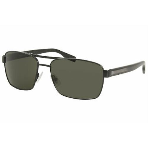 Hugo Boss 0592/S 6VBNR Sunglasses Men`s Matte Black/green Lenses 59mm