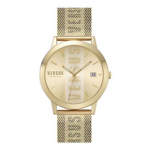 Versus Versace Mens Gold 44 mm Barbes Watch VSPLN1221