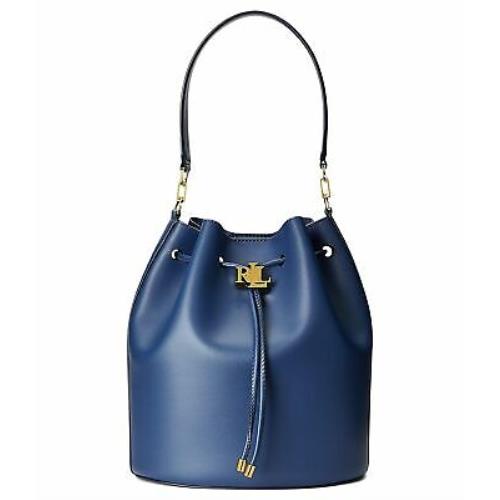 Woman`s Handbags Lauren Ralph Lauren Large Andie Leather Drawstring Bag