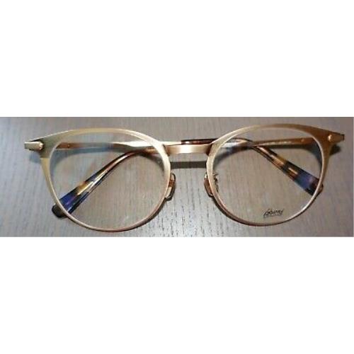 Brioni Men`s Eyeglass Frames BR 0012O 003 Matte Gold Titanium Sz 51 19 145 Nwob