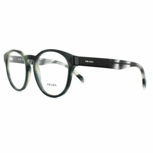 Prada Glasses Frames PR16TV USI1O1 50 Striped Grey 50mm Womens