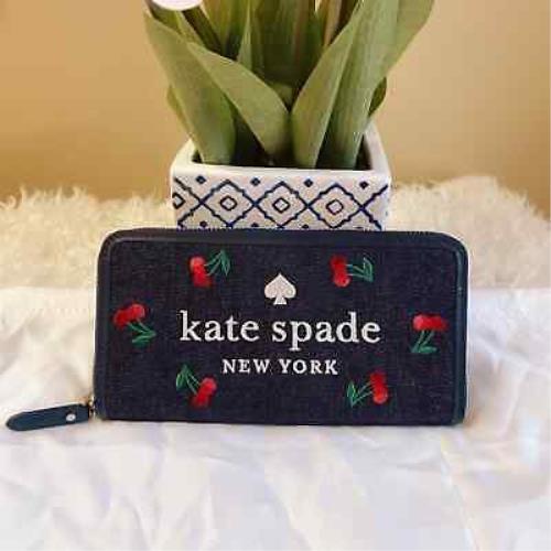 Kate Spade Ella Large Cherry Continental Wallet