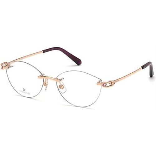 Swarovski SK 5399 SK5399 Shiny Rose Gold 028 Eyeglasses