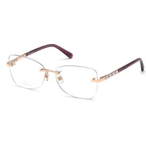 Swarovski SK 5394 SK5394 Shiny Rose Gold 028 Eyeglasses