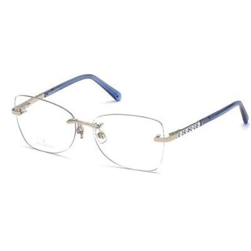 Swarovski SK 5394 SK5394 Shiny Palladium 016 Eyeglasses