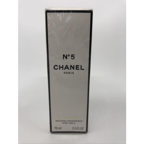 Chanel No 5. Eau De Toilette Recharge Perfume Spray Refill 2.5 Oz