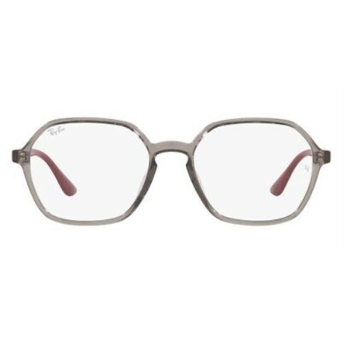 Ray-ban 0RX4361VF Eyeglasses Unisex Transparent Gray Irregular 54mm