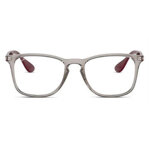 Ray-ban 0RX7074 Eyeglasses Unisex Transparent Grey Square 52mm