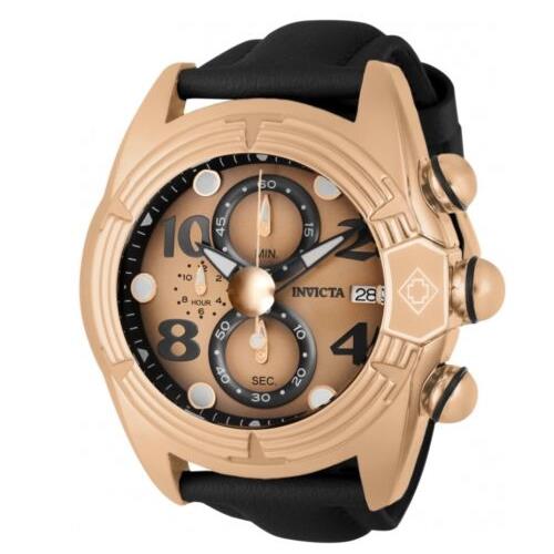 Invicta Lupah Diver Men`s 52mm Rose Gold Fly-back Chronograph Watch 35262