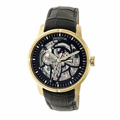 Heritor Automatic Men`s `ryder Skeleton` Jeweled Automatic Movement 316L