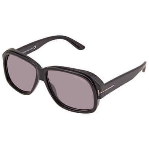 Tom Ford Grey Square Men`s Sunglasses FT0837 N 01C 60 FT0837 N 01C 60