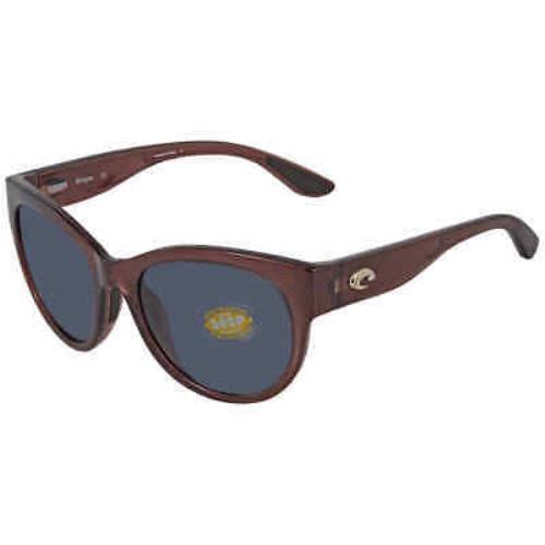 Costa Del Mar Maya Grey Polycarbonate Cat Eye Ladies Sunglasses 6S9011-901105-55