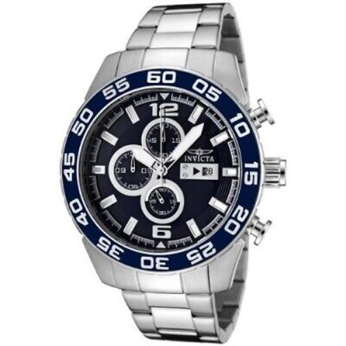 Invicta Specialty Chronograph Blue Dial Stainless Steel Men`s Watch 1013