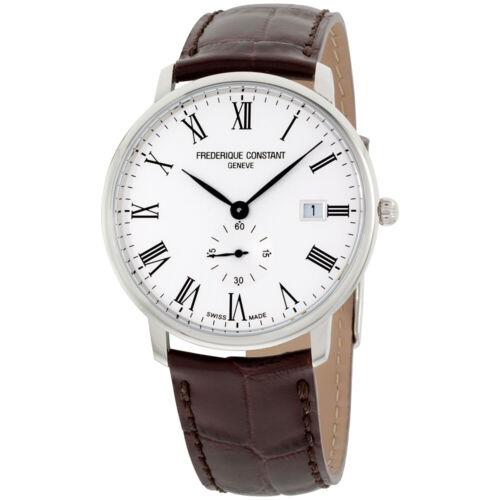 Frederique Constant Men`s FC-245WR5S6-DBR Slimline 40mm Quartz Watch