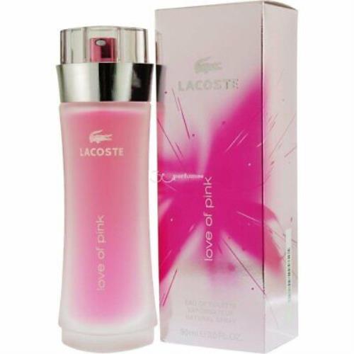 Lacoste Love OF Pink Perfume For Women 3.0 oz Edt