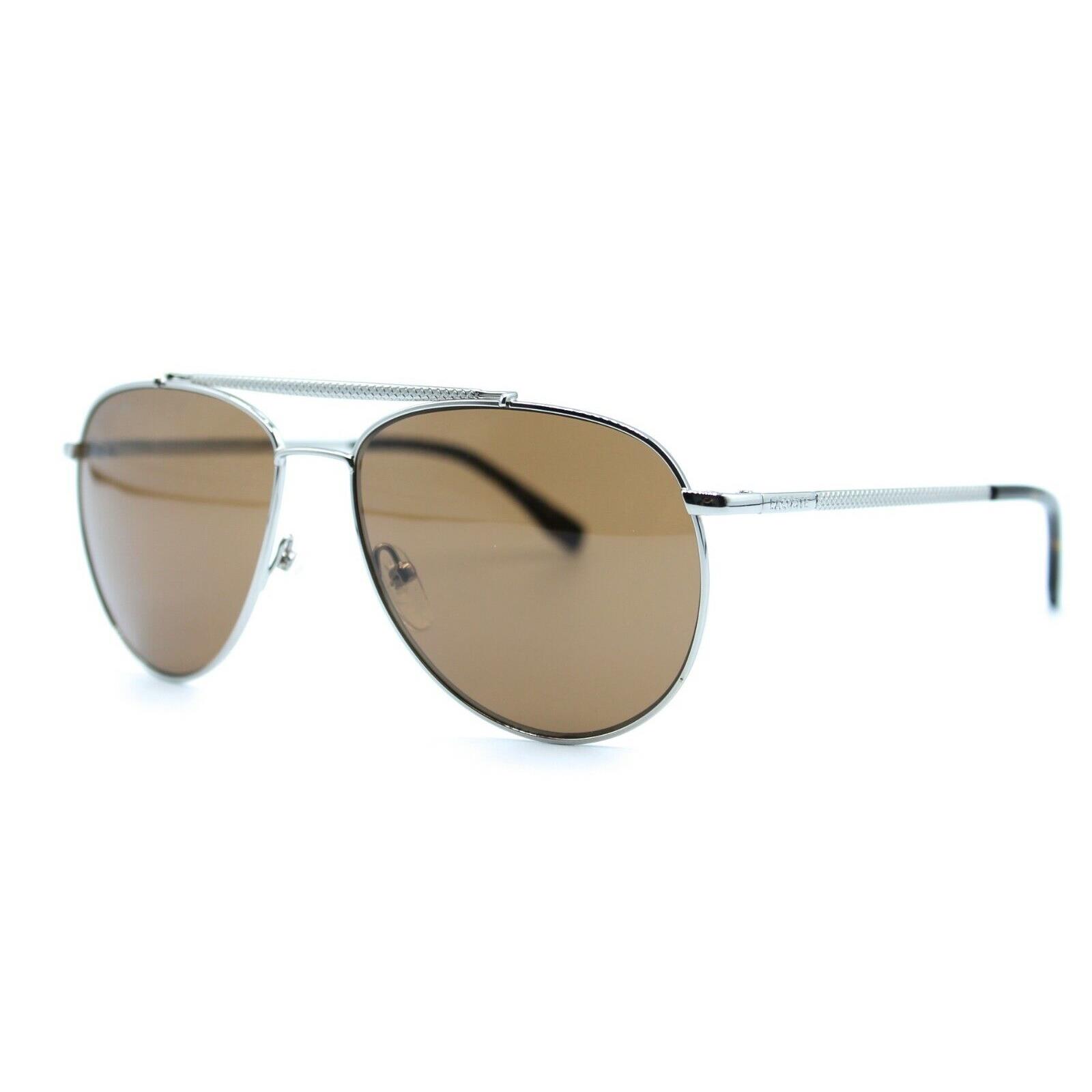 Lacoste - L177S 033 57/15/140 - Gunmetal / Brown - Men Sunglasses