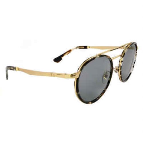 Persol Grey Round Unisex Sunglasses PO2467S 1100R5 50 PO2467S 1100R5 50