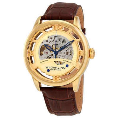 Stuhrling Legacy Automatic Gold Dial Men`s Watch M16238
