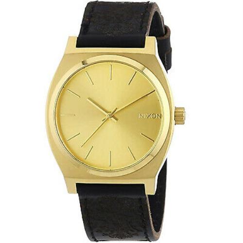 Nixon Men`s Time Teller Gold Dial Watch - A045-1882