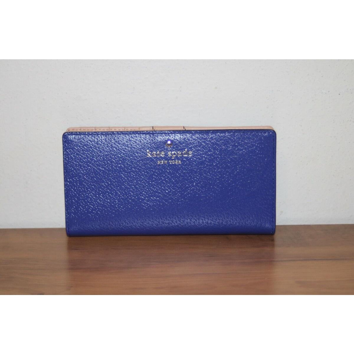 Kate Spade York Grand Street Stacy Wallet Holiday Blue