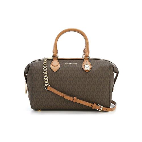 Michael Kors Grayson Bag Large Signature Convertible Satchel Luggage Brown