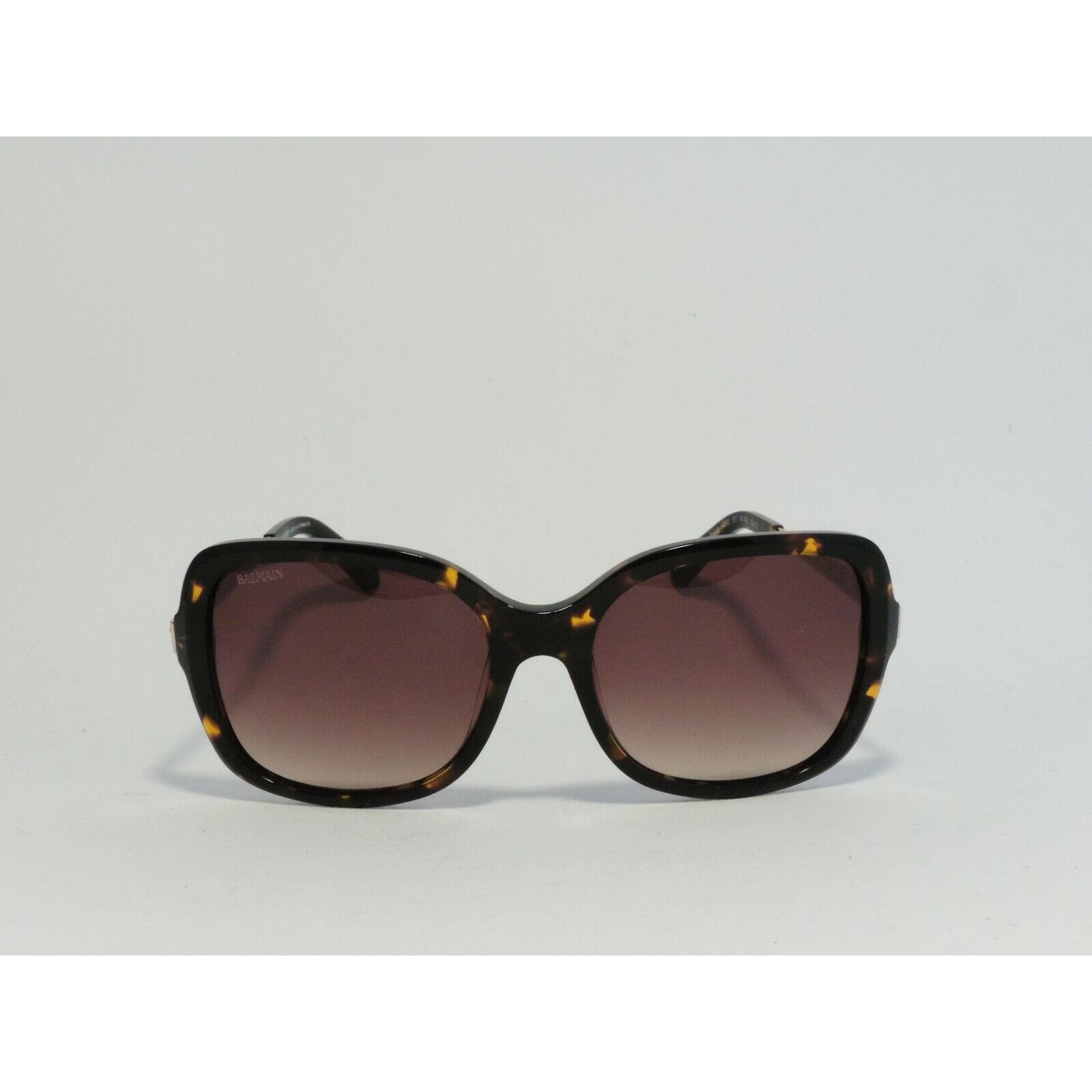 Balmain BL2036B Square Acetate Sunglasses Tortoise/brown 57-18-140