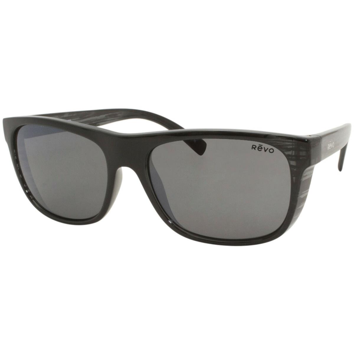 Revo Lukee Polarized Sunglasses - RE 1020 01GY/BlackWoodgrain/Graphite